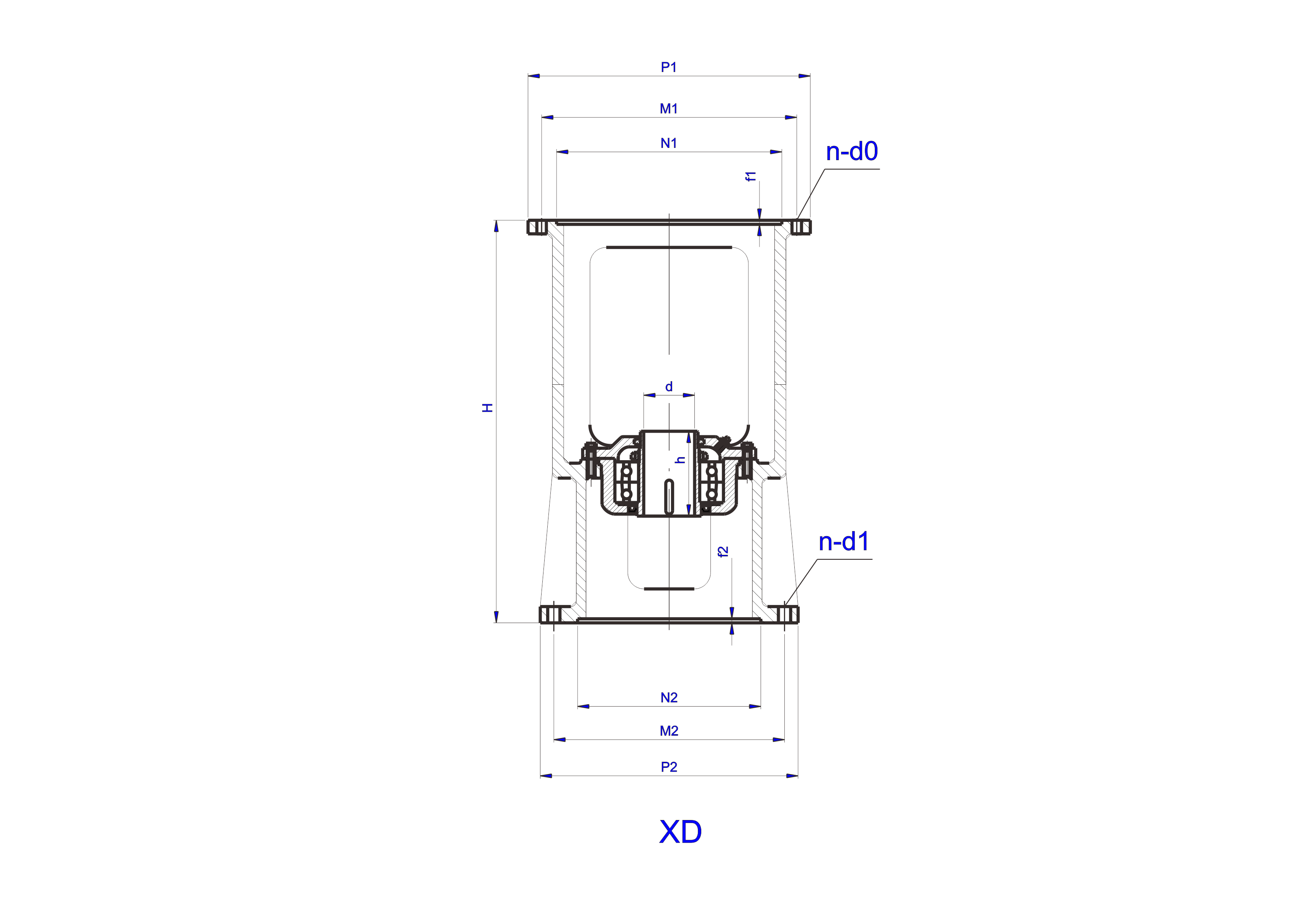   XD型便拆卸式單支點攪拌機架設計圖