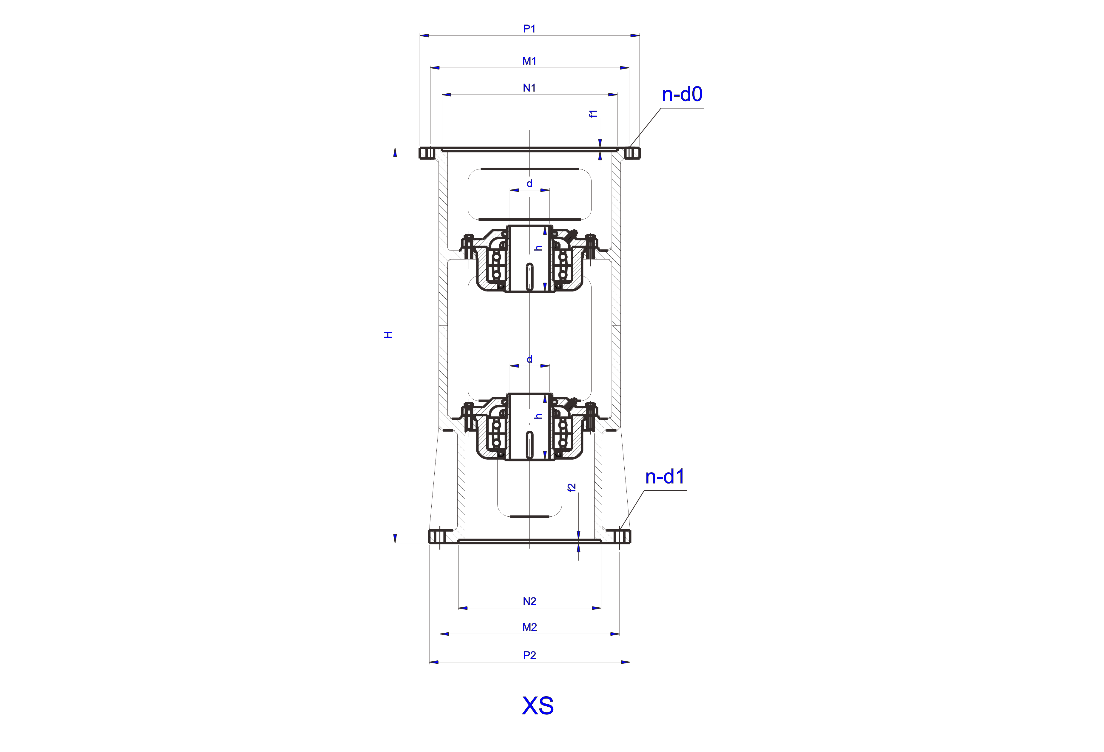   便拆式攪拌機XS型機架設計圖